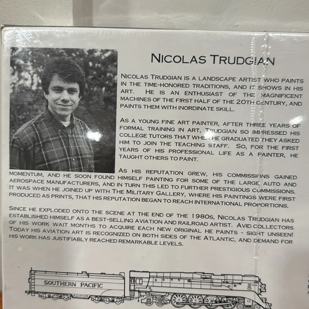 NEW Nicolas Trudgian Roundhouse Collection Train Morning Pacific Daylight Puzzle